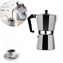 Moka Pot Italian Coffee Machine Espresso Aluminum Geyser Coffee Maker Kettle Latte Stove Classic Coffee Barista Accessories600ml