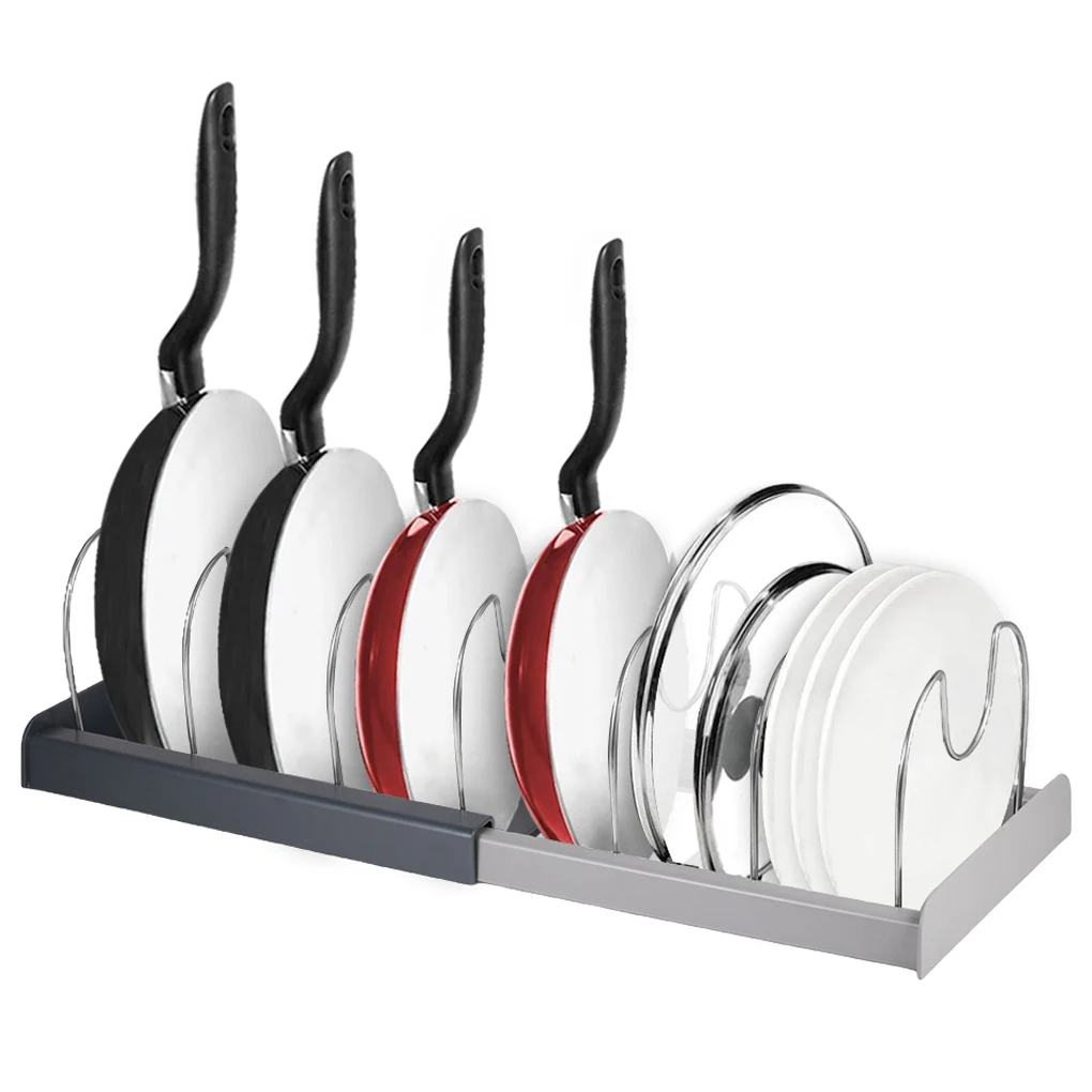 Pan Cookware Storage Rack ABS Pot Lid Organizer Adjustable Holder Stand Cooking Utensils Drainer Kitchen Accessories
Pan Cookware Storage Rack ABS Pot Lid Organizer Adjustable Holder Stand Cooking Utensils Drainer Kitchen Accessories