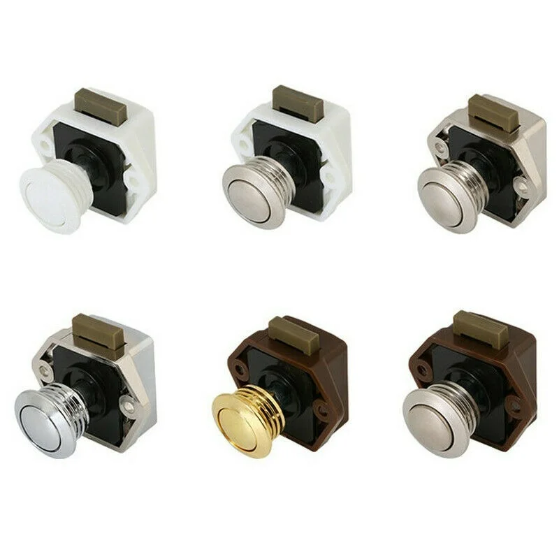 1pc Push Button Catch Lock Cupboard Door Push Latch Motorhome Cabinet Camper Caravan Latch Knob Furniture Lock
1pc Push Button Catch Lock Cupboard Door Push Latch Motorhome Cabinet Camper Caravan Latch Knob Furniture Lock
