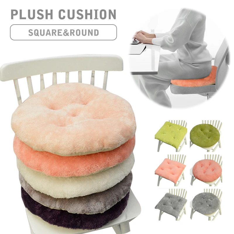 New Solid Color Plush Cushion Winter Home Dining Chair Cushion Soft Comfortable Student Pad Cushion Square Round Sear Mat
New Solid Color Plush Cushion Winter Home Dining Chair Cushion Soft Comfortable Student Pad Cushion Square Round Sear Mat