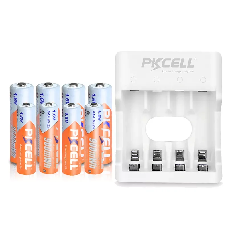 4PCS 1.6V NI-ZN AAA battery +4pcs AA rechargeable batteries packed with NIZN Battery charger for AA/AAA NI*-ZN battery PKCELL
4PCS 1.6V NI-ZN AAA battery +4pcs AA rechargeable batteries packed with NIZN Battery charger for AA/AAA NI*-ZN battery PKCELL