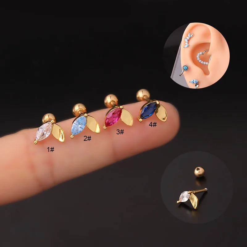 1PC 16G Stainless Steel Barbell With Cz Crown Flower Ear Cartilage Helix Piercing Earring Ear Piercing Jewelry
1PC 16G Stainless Steel Barbell With Cz Crown Flower Ear Cartilage Helix Piercing Earring Ear Piercing Jewelry