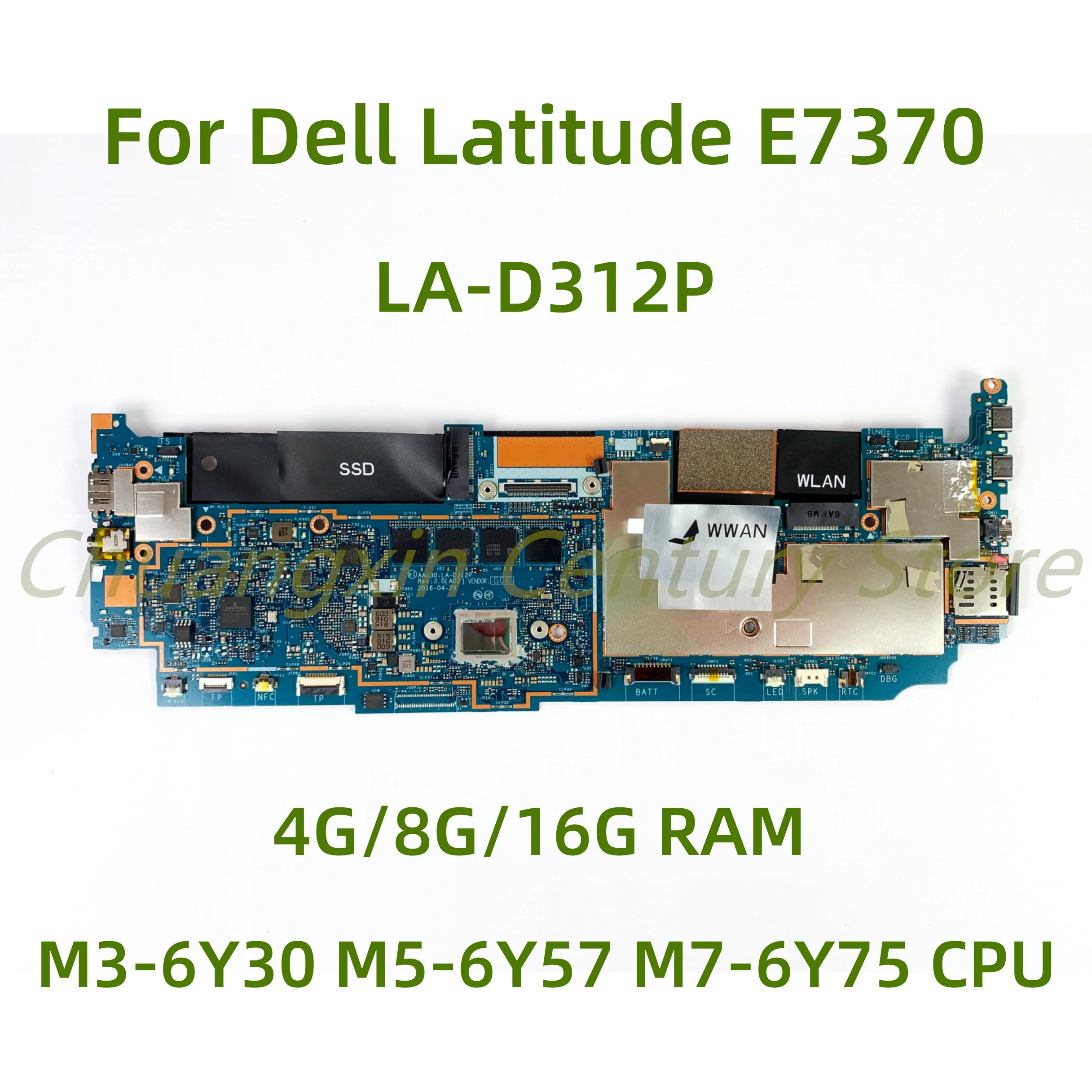 Подходит для материнской платы ноутбука Dell Latitude E7370, модель LA-D312P M7-6Y7 5 CPU 4G/8G/16G RAM, 100% протестированный Full Wor
Подходит для материнской платы ноутбука Dell Latitude E7370, модель LA-D312P M7-6Y7 5 CPU 4G/8G/16G RAM, 100% протестированный Full Wor