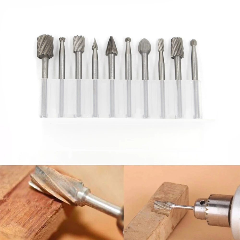 Tungsten Carbide Rotary Burr 10 Pcs Carving Burr Bits Double Diamond Cut Tools for Wood Stone Carving Steel Metal Working
Tungsten Carbide Rotary Burr 10 Pcs Carving Burr Bits Double Diamond Cut Tools for Wood Stone Carving Steel Metal Working