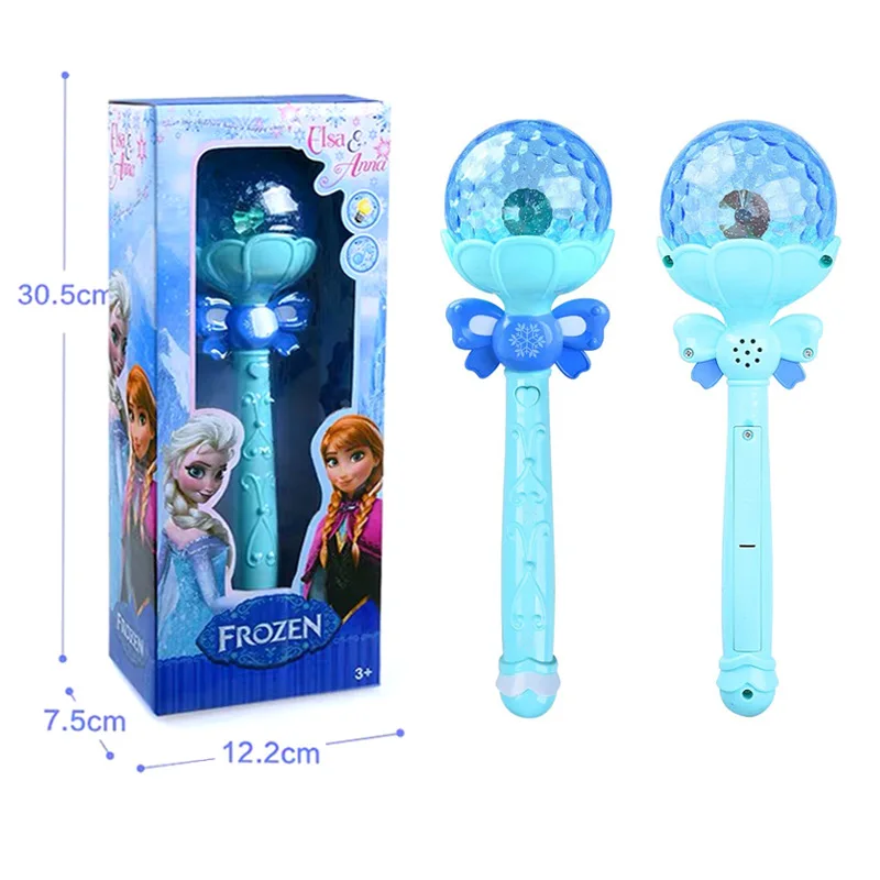 

Disney cute girls frozen snowflake princess elsa Music Magic wand Ring crown box set Makeup Toys Birthday Christmas Gift