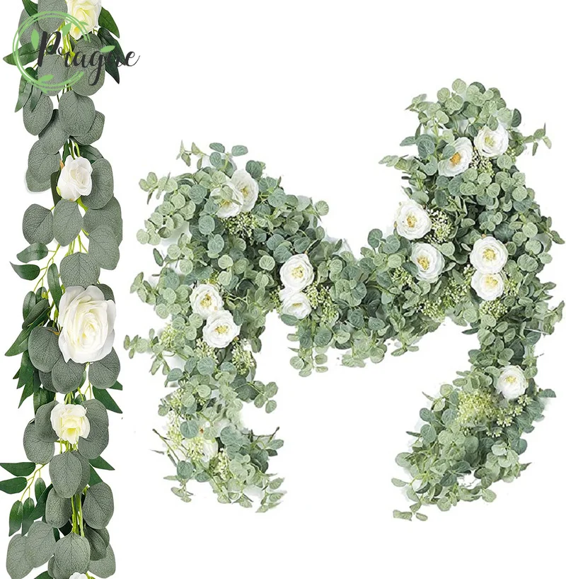 2mWhite Artificial Silk Fake Flowers Garland Peony Eucalyptus Plants Vine Hanging for Wedding Home Party Garden Craft Arch Decor
2mWhite Artificial Silk Fake Flowers Garland Peony Eucalyptus Plants Vine Hanging for Wedding Home Party Garden Craft Arch Decor