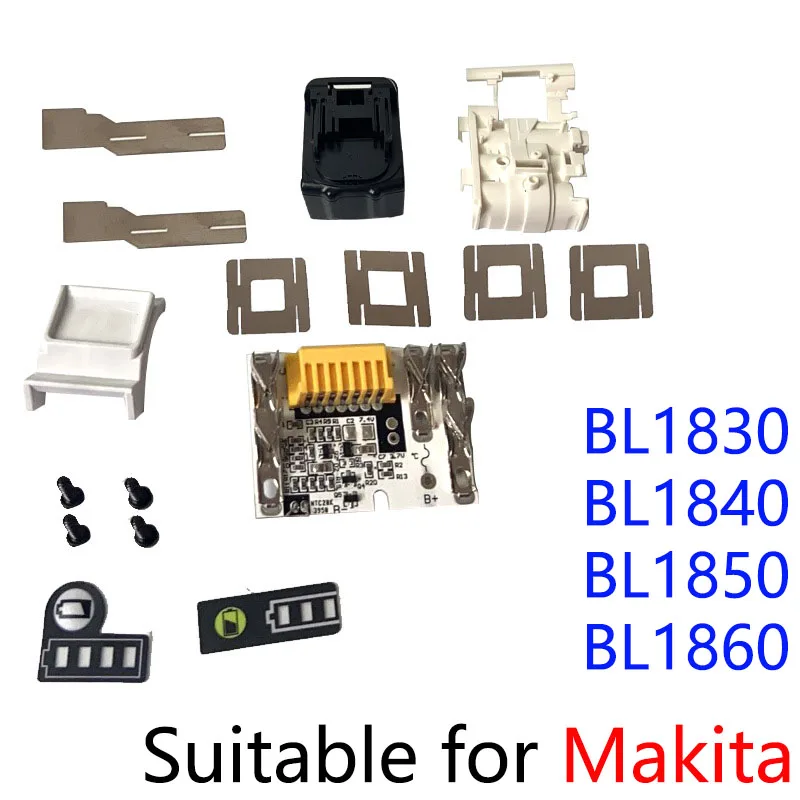 Suitable for Makita 18V BL1830, BL1840, BL1850, BL1860, Electric Tool Battery Pack Accessories Battery Repair Accessories
Suitable for Makita 18V BL1830, BL1840, BL1850, BL1860, Electric Tool Battery Pack Accessories Battery Repair Accessories