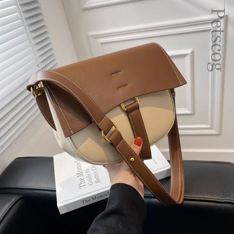 Shoulder Fashion Bag Women Contrast Color Flap Messenger Bags Luxury Vintage Female Handbags Casual Clutch Purse New 2022
Shoulder Fashion Bag Women Contrast Color Flap Messenger Bags Luxury Vintage Female Handbags Casual Clutch Purse New 2022