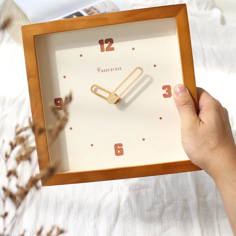 Japanese Style Log Solid Wood Wall Clock Super Quiet Movement Fashion Square Quartz Clock Living Room Restaurant Clock
Japanese Style Log Solid Wood Wall Clock Super Quiet Movement Fashion Square Quartz Clock Living Room Restaurant Clock