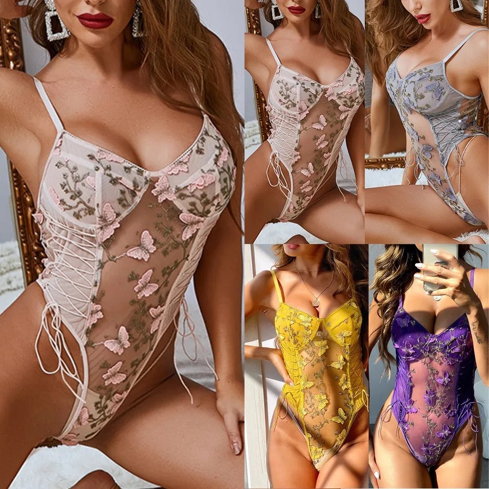 New Sexy Lace Bud Sling Women Bodysuit Teddy Lingerie Strap Floral Snap Erotic Lingerie Crotch Body Sculpting Skin-Friendly
New Sexy Lace Bud Sling Women Bodysuit Teddy Lingerie Strap Floral Snap Erotic Lingerie Crotch Body Sculpting Skin-Friendly