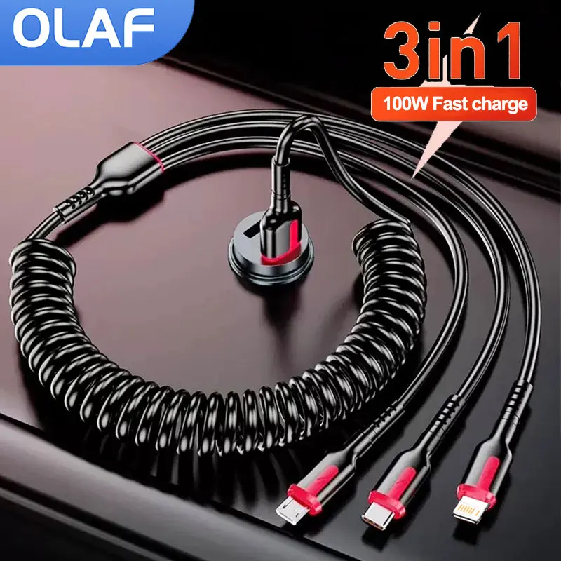 Olaf 3 в 1 кабель для быстрой зарядки 100 Вт Micro USB Тип C Дата-кабель для iPhone 14 13 12 Samsung Xiaomi Huawei POCO Lightning Кабель
Olaf 3 в 1 кабель для быстрой зарядки 100 Вт Micro USB Тип C Дата-кабель для iPhone 14 13 12 Samsung Xiaomi Huawei POCO Lightning Кабель