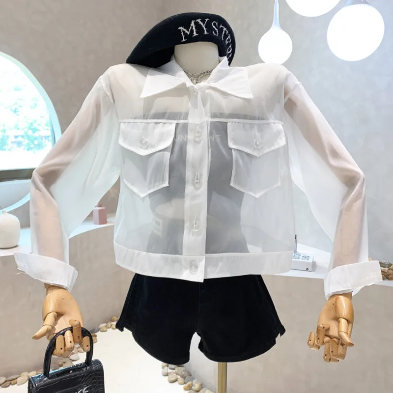 New Women's Clothing 2022 Summer Thin perspective chiffon shirt long sleeve new sunscreen shirt trend Top blusas femeninas
New Women's Clothing 2022 Summer Thin perspective chiffon shirt long sleeve new sunscreen shirt trend Top blusas femeninas