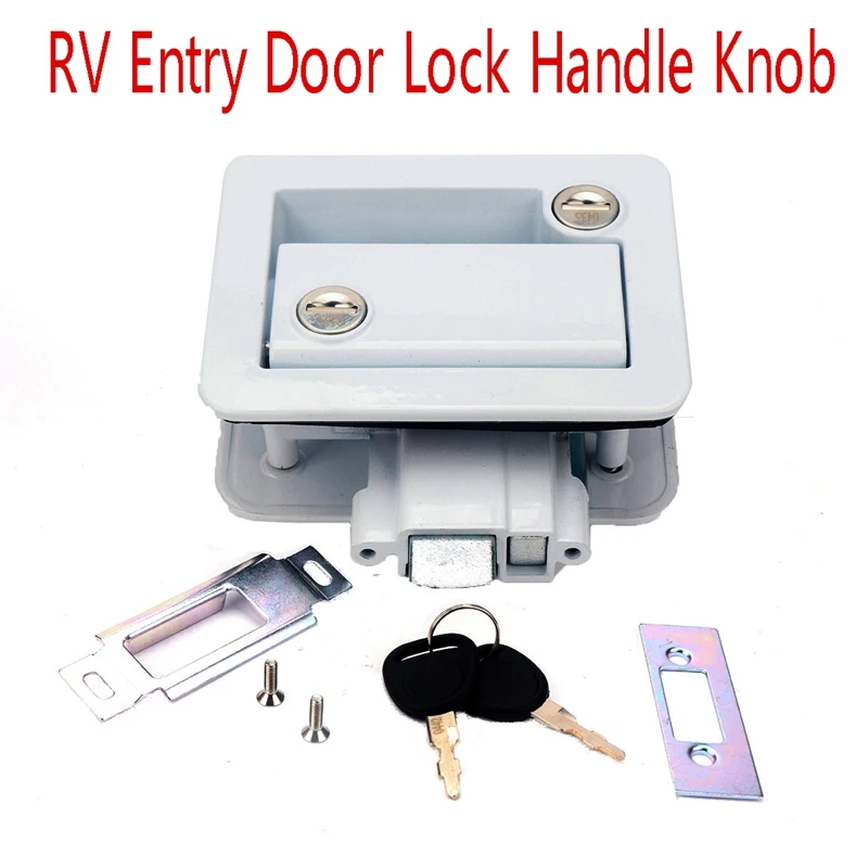 Chrome RV Entry Door Lock Handle Knob With Deadbolt Camper Travel Trailer Latch Key
Chrome RV Entry Door Lock Handle Knob With Deadbolt Camper Travel Trailer Latch Key