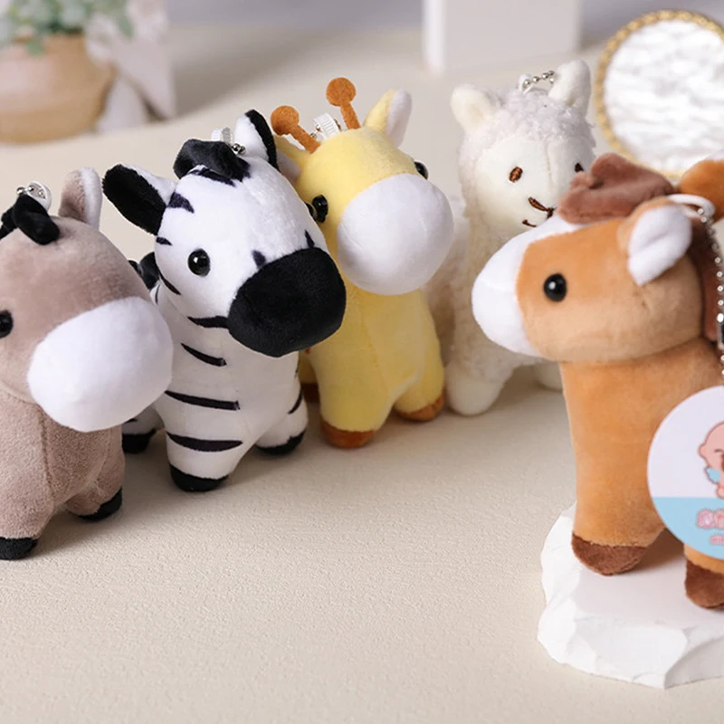 1Pc Lovely Cartoon Animal Brown Horse Alpaca Donkey Giraffe Zebra Soft Stuffed Small Doll Key Ring Pendant Birthday Christmas 
1Pc Lovely Cartoon Animal Brown Horse Alpaca Donkey Giraffe Zebra Soft Stuffed Small Doll Key Ring Pendant Birthday Christmas