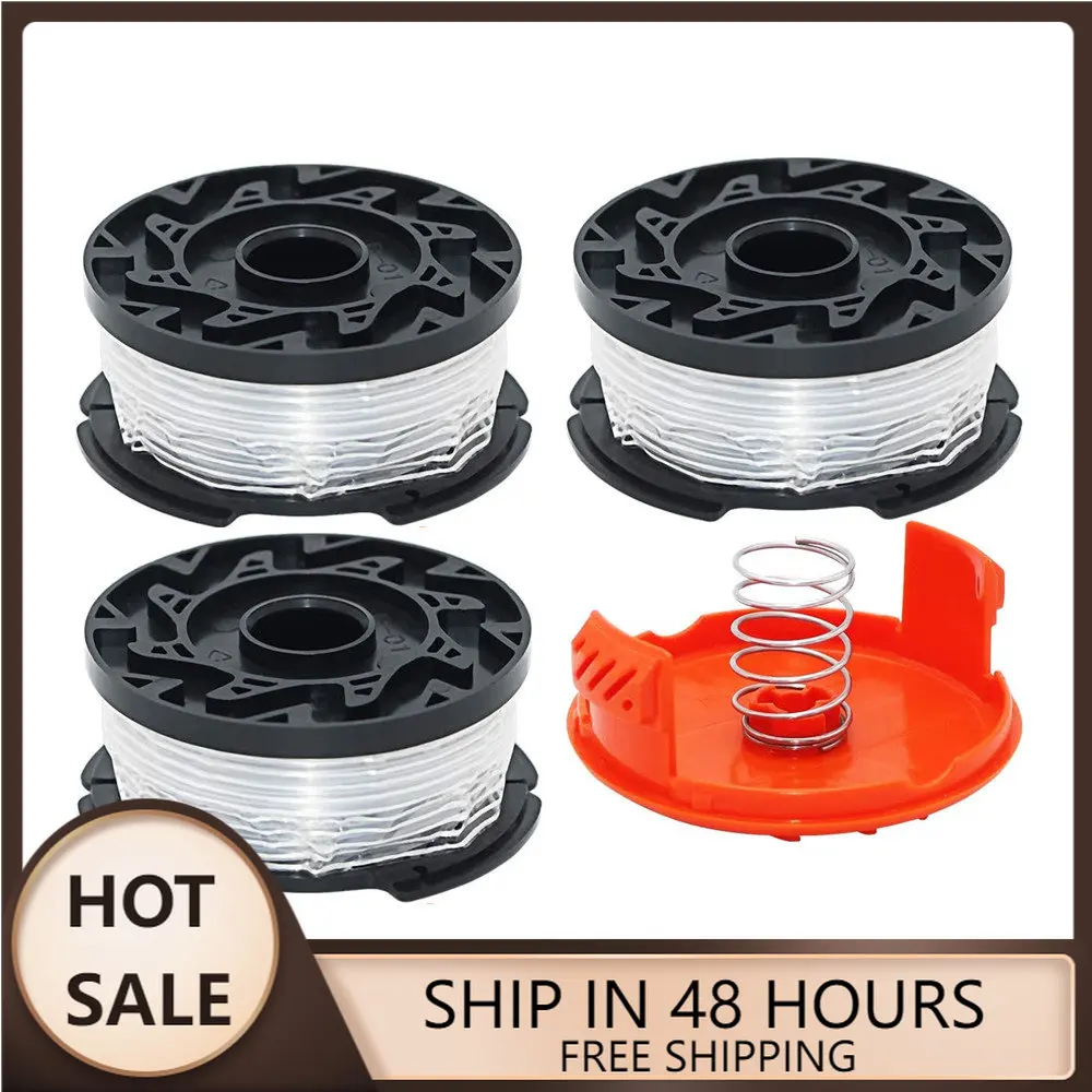 Trimmer Spool 3 Pack Cap Spring Replacement For Black Decker AF-100-3ZP Cap Spring Lawn Mower Grass Trimmer Accessories
Trimmer Spool 3 Pack Cap Spring Replacement For Black Decker AF-100-3ZP Cap Spring Lawn Mower Grass Trimmer Accessories