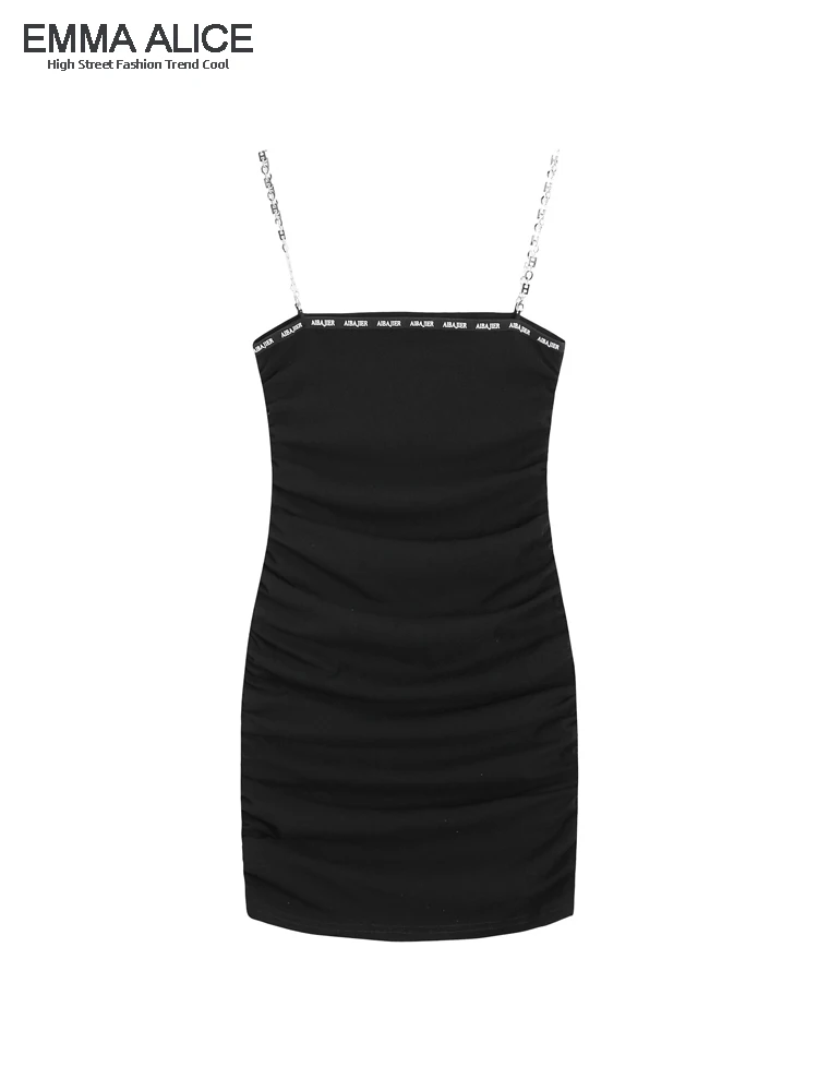 Fashion Letter Temperament Chain Suspender Black Dress Women 2023 Summer New Birthday Party Bodycon Sexy Wrap Hip Short Dresses
Fashion Letter Temperament Chain Suspender Black Dress Women 2023 Summer New Birthday Party Bodycon Sexy Wrap Hip Short Dresses