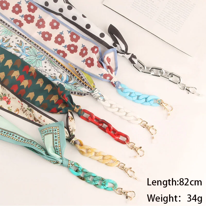 Ethnic Printed Scarf Sunglasses Windproof Mask Holder Lanyard Color Acrylic Nylon Striped Neck Strap Glasses Chain Accessories
Ethnic Printed Scarf Sunglasses Windproof Mask Holder Lanyard Color Acrylic Nylon Striped Neck Strap Glasses Chain Accessories