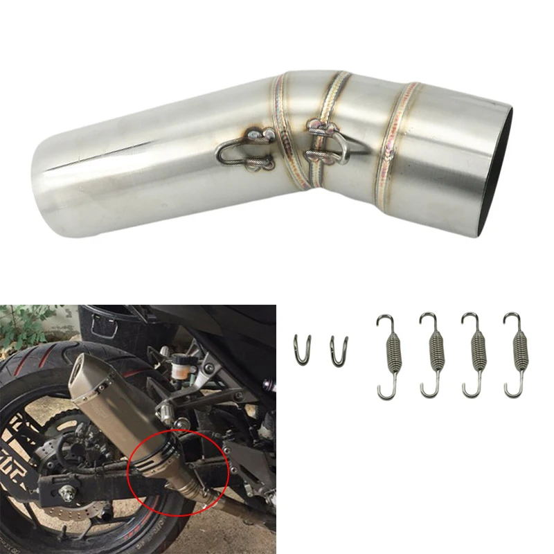 

Motorcycle Exhaust Muffler Middle Link Pipe For BMW F 650 GS 08-12, F 700 GS 13-17, F800GS 08-17, F 800 GS ADV 13-17