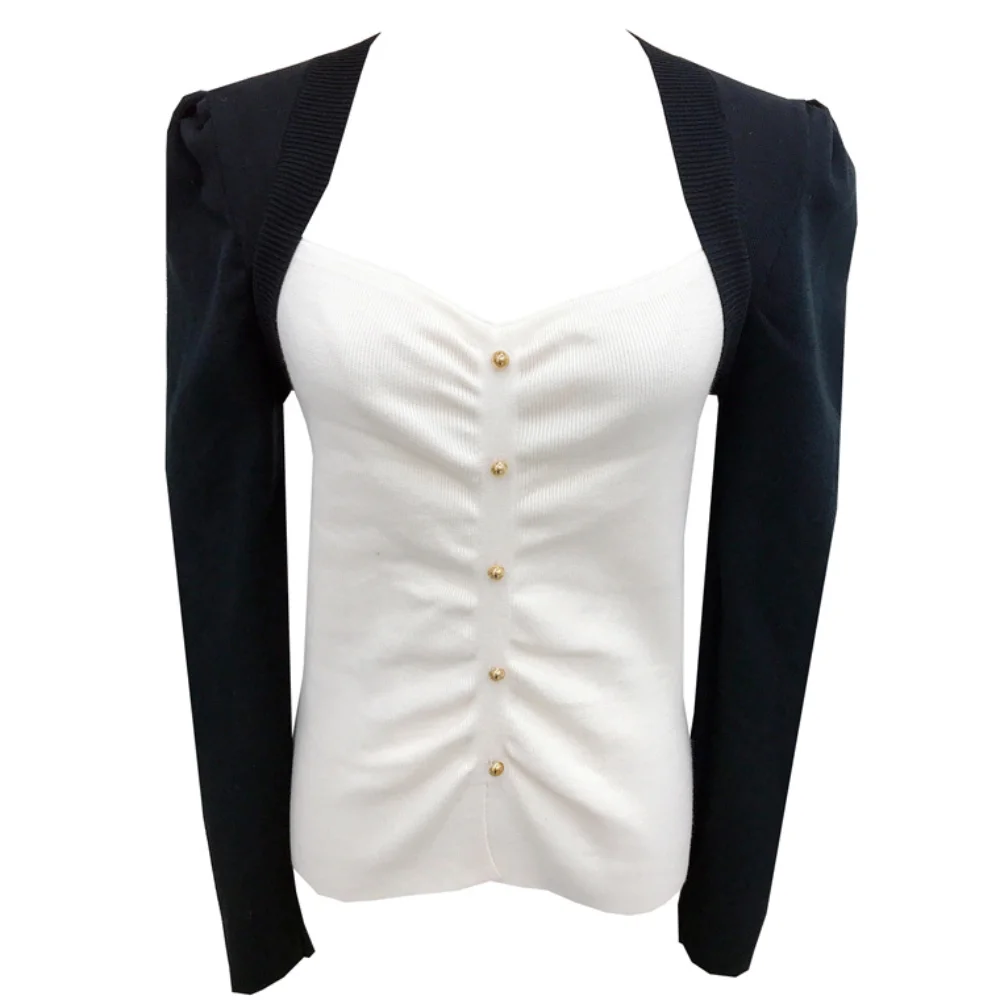 Женский вязаный свитер со складками, пуловер с длинным рукавом и квадратным вырезом, базовая модная одежда, осень-зима 2022
Женский вязаный свитер со складками, пуловер с длинным рукавом и квадратным вырезом, базовая модная одежда, осень-зима 2022