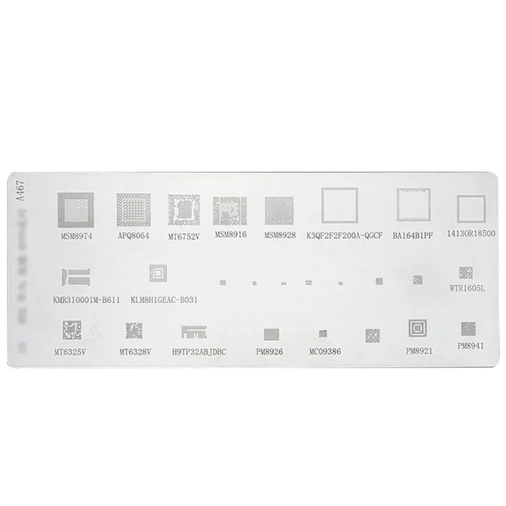 4PCS Universal BGA Stencil For MTK MSM Huawei Xiaomi IPad CPU RAM PM Power IC Reball Pin BGA Direct Heat Template
4PCS Universal BGA Stencil For MTK MSM Huawei Xiaomi IPad CPU RAM PM Power IC Reball Pin BGA Direct Heat Template