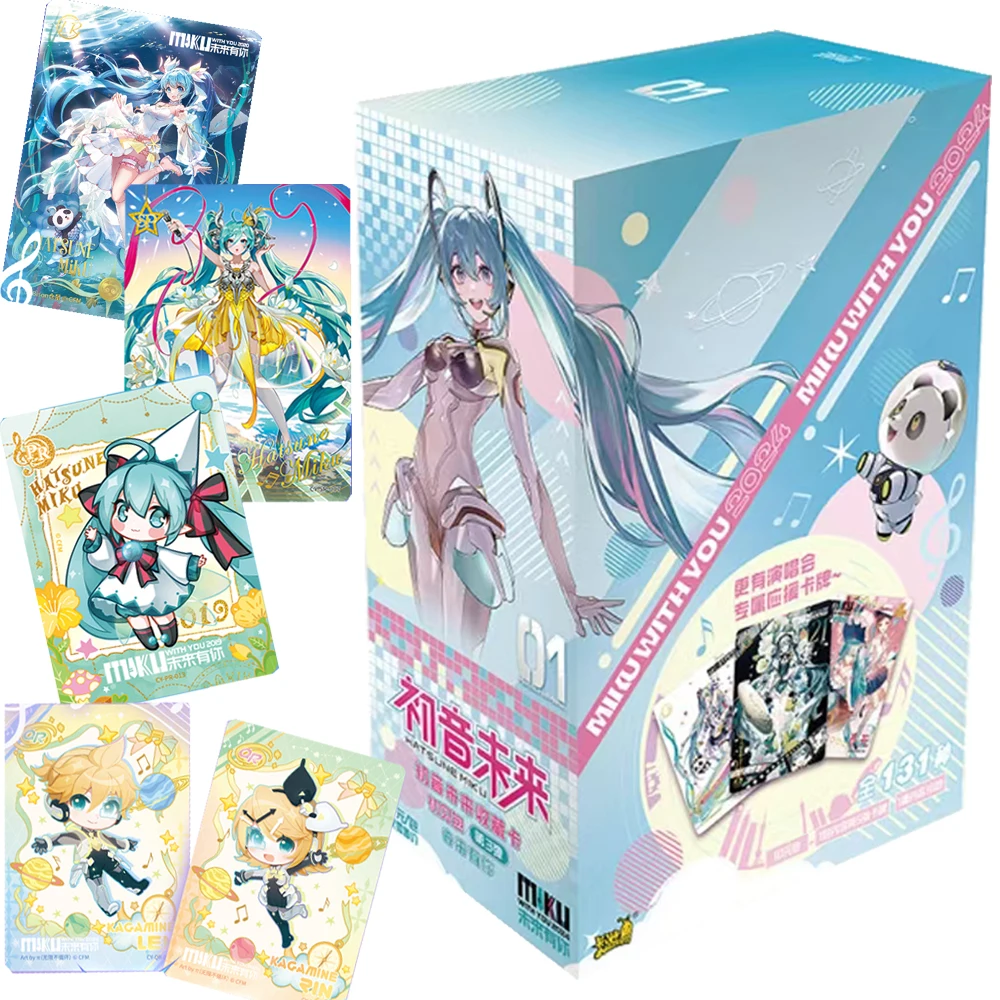 Оригинальная карта Hatsune Miku для детей японская Виртуальная songантистресс супер
