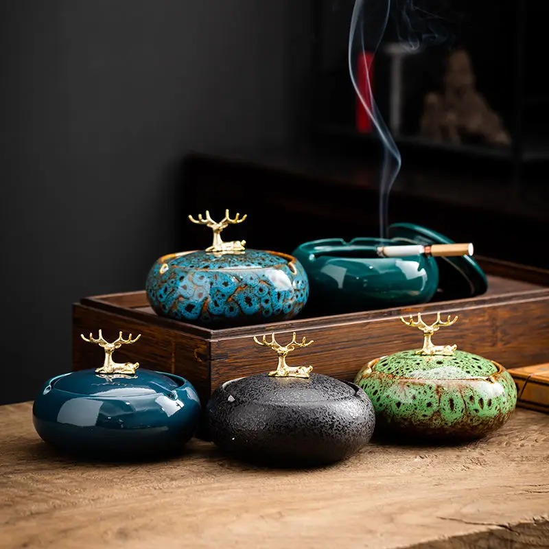 Ceramic Ashtray Creative Smoking Cigar Cigarette Ash Tray Windproof Retro Desktop Ashtray Home Office Decor Ornaments Gift
Ceramic Ashtray Creative Smoking Cigar Cigarette Ash Tray Windproof Retro Desktop Ashtray Home Office Decor Ornaments Gift