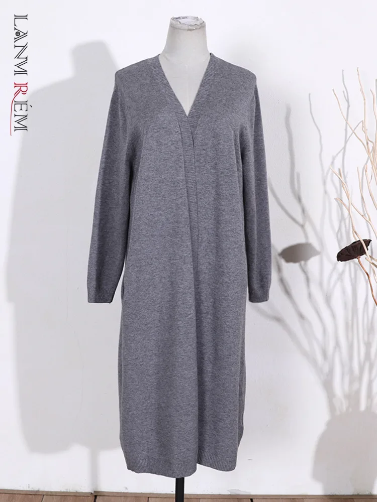 LANMREM Women's Sweater V Neck Long Sleeve Solid Color Loose Casual Knitted Cardigan 2022 Autumn Winter Female Clothing 2R4386
LANMREM Women's Sweater V Neck Long Sleeve Solid Color Loose Casual Knitted Cardigan 2022 Autumn Winter Female Clothing 2R4386