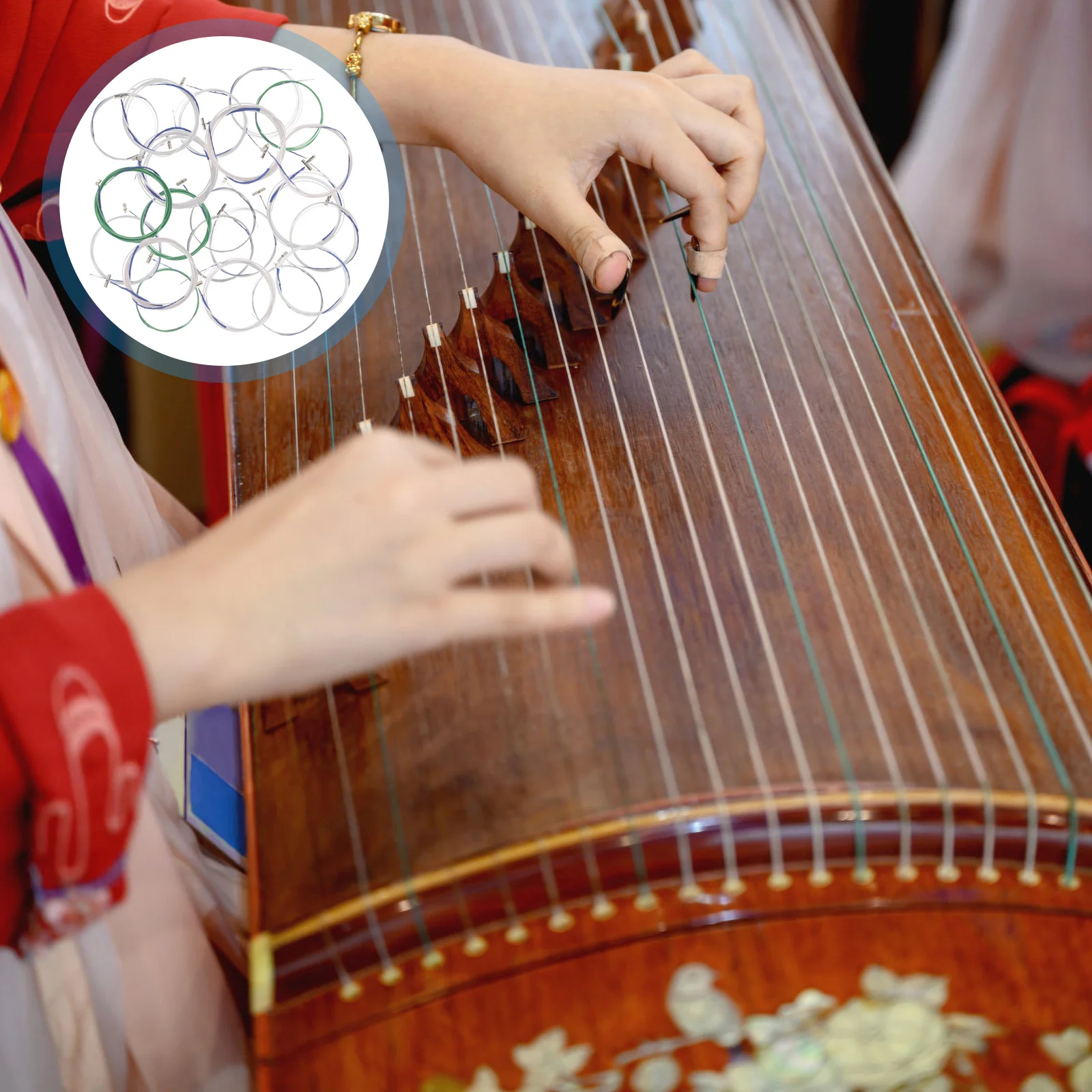21pcs Convenient Professional Metal Guzheng Strings Stringed Instrument Accessories Musical Instrument Strings
21pcs Convenient Professional Metal Guzheng Strings Stringed Instrument Accessories Musical Instrument Strings