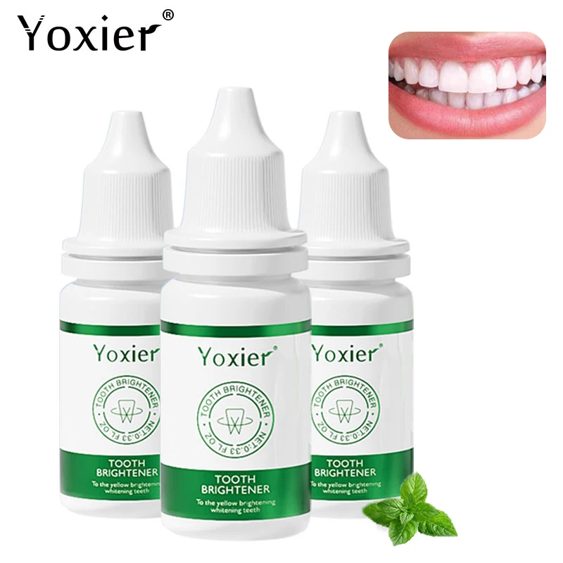 

Отбеливающий раствор для зубов Yoxier, удаляет запах, уменьшает раньше, осветляет желтые зубы, чистит, освежает дыхание, уход за зубами, 3 шт.