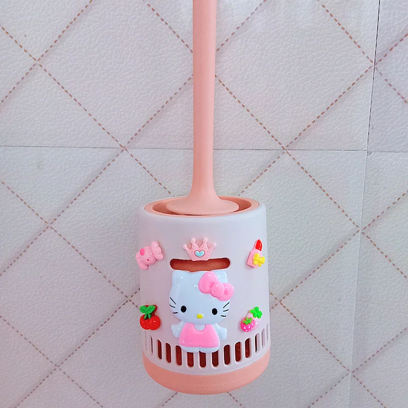 Hello Kitty Cute Cartoon Toilet Brush Wall Hanging Punch-Free Creative Personality with Base Toilet Brush Set Home
Hello Kitty Cute Cartoon Toilet Brush Wall Hanging Punch-Free Creative Personality with Base Toilet Brush Set Home