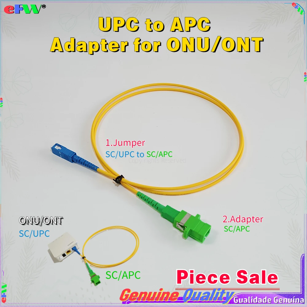 1/5 шт., Кабель-адаптер UPC-APC для ONU ONT NU, универсальное соединение SC/UPC К SC/APC, 0,5 м, перемычка с адаптером APC
1/5 шт., Кабель-адаптер UPC-APC для ONU ONT NU, универсальное соединение SC/UPC К SC/APC, 0,5 м, перемычка с адаптером APC