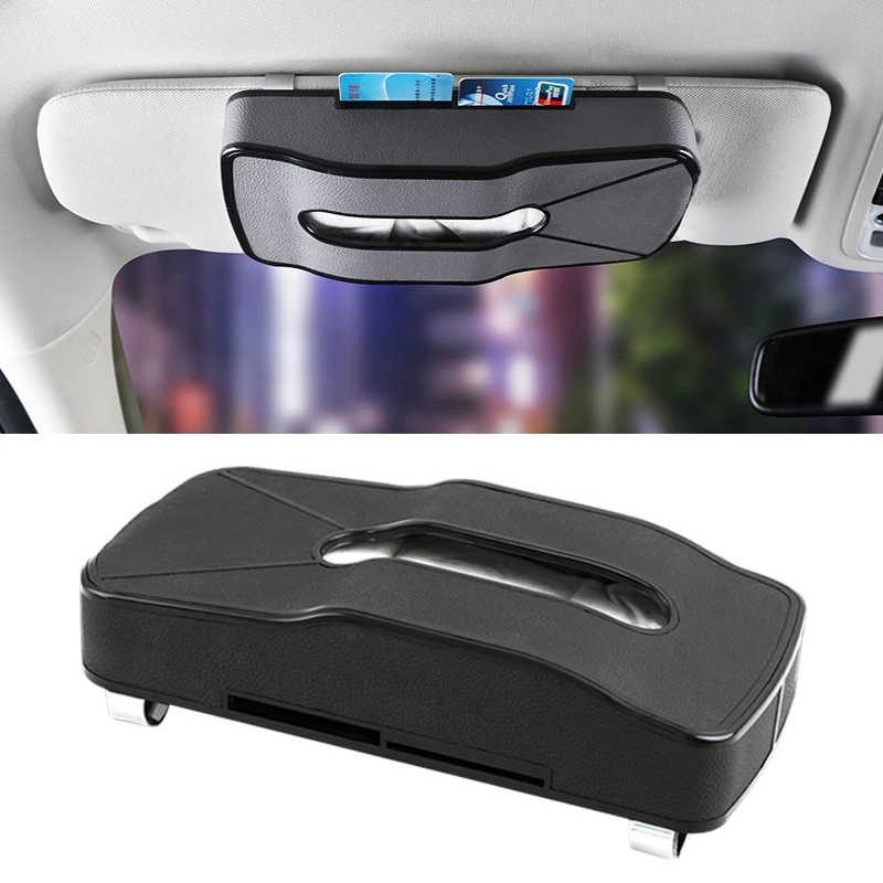 DERANFU многофункциональная автомобильная коробка для полотенец из искусственной кожи с отделением для карт (черный)
DERANFU многофункциональная автомобильная коробка для полотенец из искусственной кожи с отделением для карт (черный)