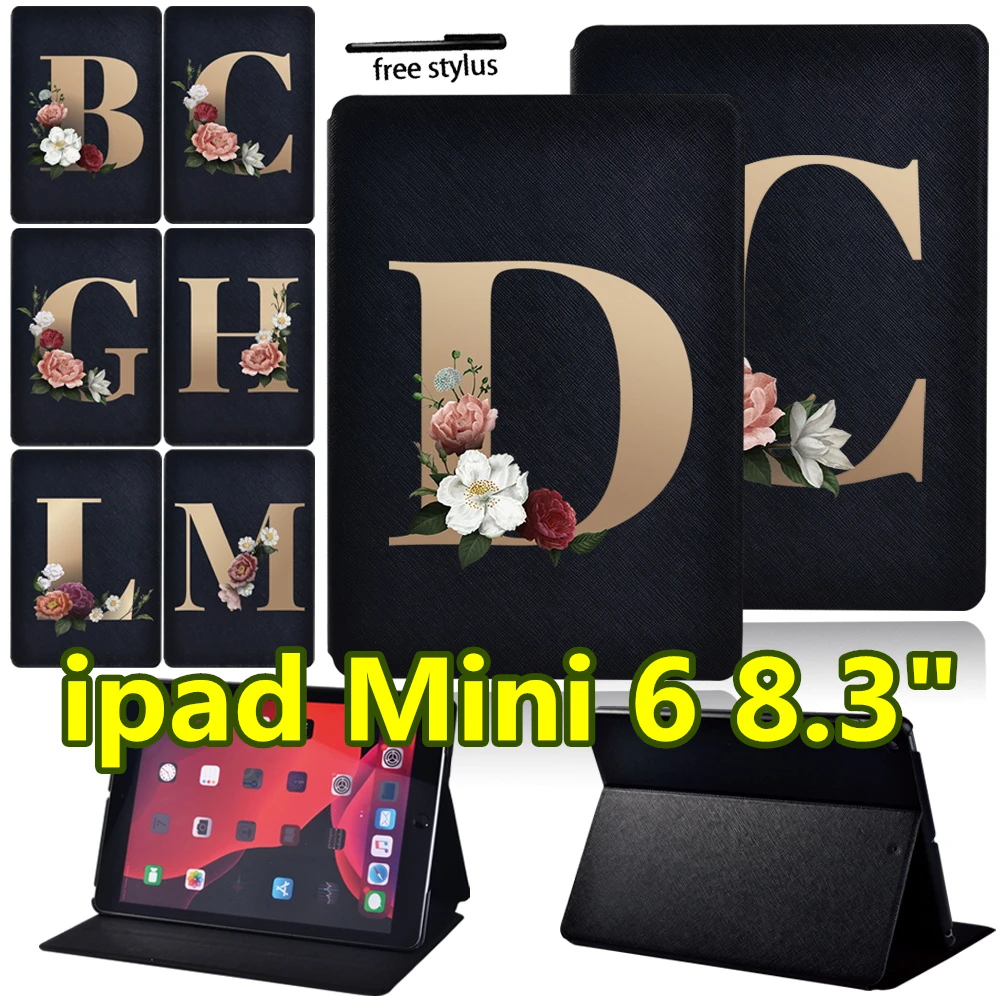For Apple IPad Mini 6 8.3 Inch 2021 A2567 A2568 A2569 Tablet Case Gold Letter Pattern Ultra Thin Leather Stand Cover for Mini 6
For Apple IPad Mini 6 8.3 Inch 2021 A2567 A2568 A2569 Tablet Case Gold Letter Pattern Ultra Thin Leather Stand Cover for Mini 6
