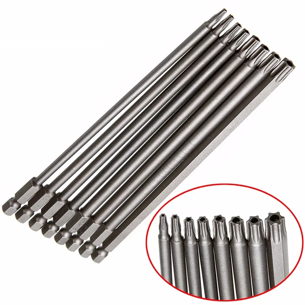 1Pc 200mm Long T8-T40 Magnetic Torx Screwdriver Bits Set Electric Screwdriver Head T8, T10, T15, T20, T25, T27, T30, T40
1Pc 200mm Long T8-T40 Magnetic Torx Screwdriver Bits Set Electric Screwdriver Head T8, T10, T15, T20, T25, T27, T30, T40
