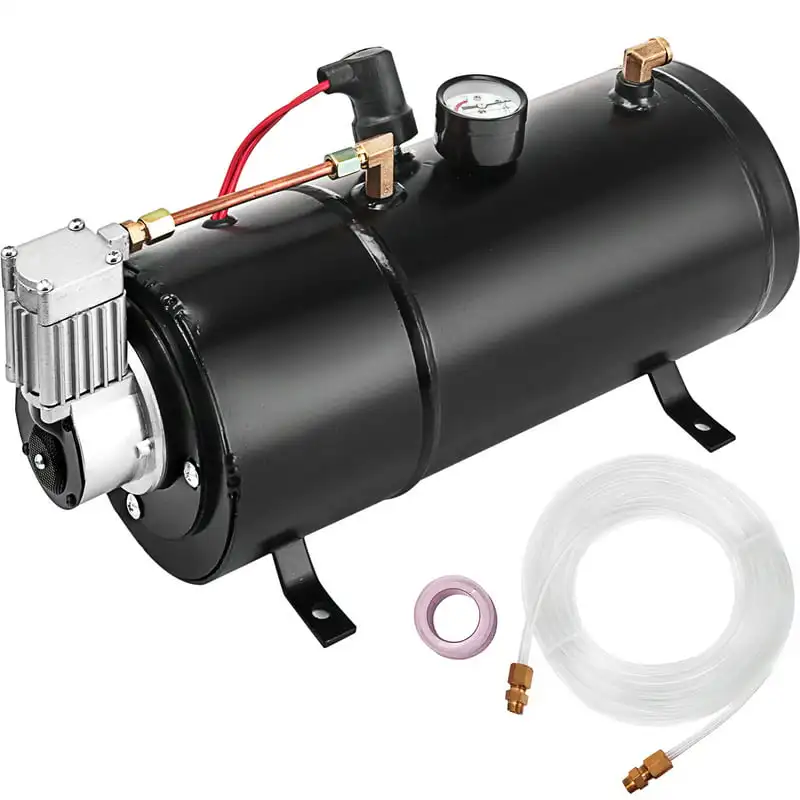 Air Horn Compressor Tank 0.8 Gallon Tank Air Compressorfor 120PSI 12V Portable Air Compressor for Truck Pickup On Board car ac
Air Horn Compressor Tank 0.8 Gallon Tank Air Compressorfor 120PSI 12V Portable Air Compressor for Truck Pickup On Board car ac