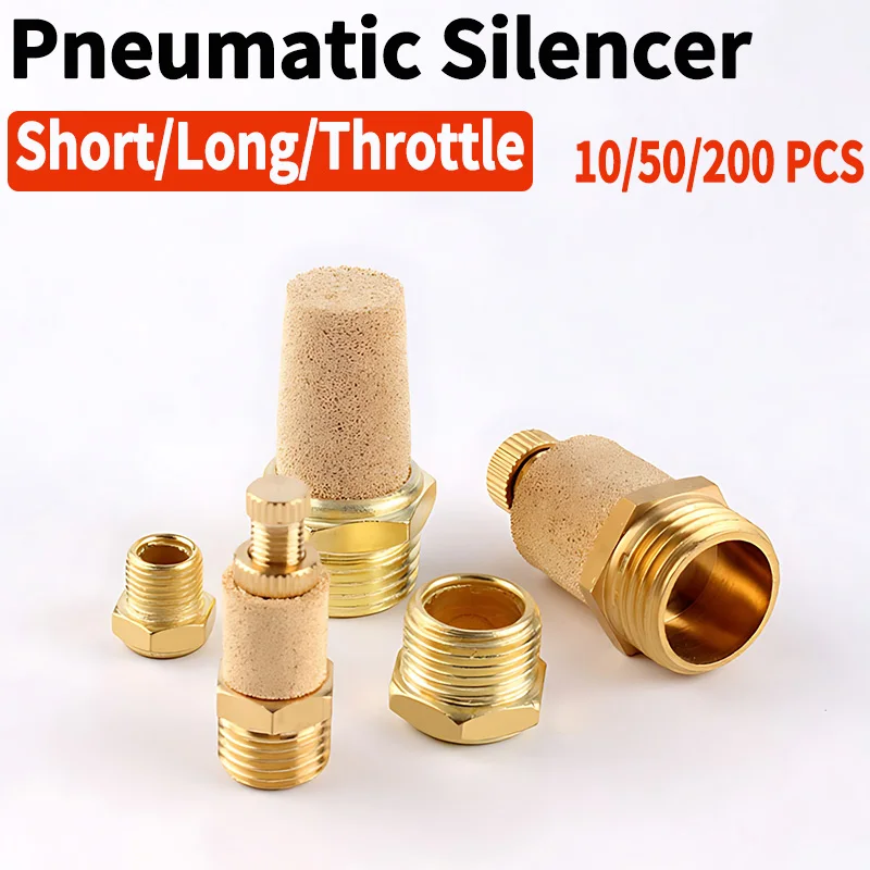 10/50/100 PCS Air Fittings Silencer Fittings Thread Brass Muffler Brass Control Muffler NPT Silencer Pneumatic Exhaust Muffler
10/50/100 PCS Air Fittings Silencer Fittings Thread Brass Muffler Brass Control Muffler NPT Silencer Pneumatic Exhaust Muffler