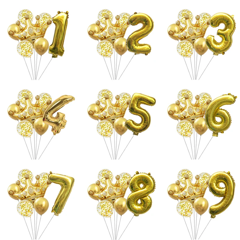 7 Pcs Gold Crown Aluminum Die Digital Balloon Cover for Children's 1st Birthday Party Decoration
7 Pcs Gold Crown Aluminum Die Digital Balloon Cover for Children's 1st Birthday Party Decoration