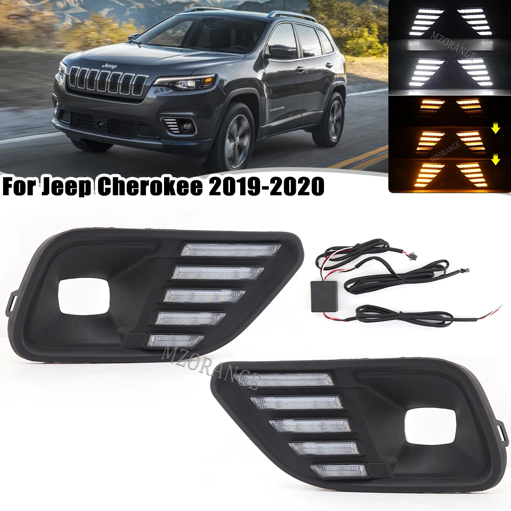 1 Set LED Daytime Running Light for Jeep Cherokee 2019 2020 2021 LED DRL Turn Signal Lamp Headlight Driving Lamp Waterproof
1 Set LED Daytime Running Light for Jeep Cherokee 2019 2020 2021 LED DRL Turn Signal Lamp Headlight Driving Lamp Waterproof
