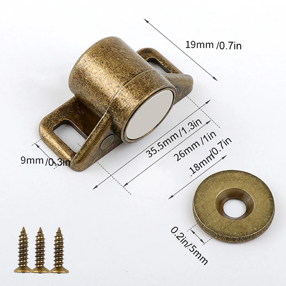 Keep Your Wardrobe and Cabinet Doors Secure with this High Powered Magnetic Door Catch Latch Made of Zinc Alloy
Keep Your Wardrobe and Cabinet Doors Secure with this High Powered Magnetic Door Catch Latch Made of Zinc Alloy