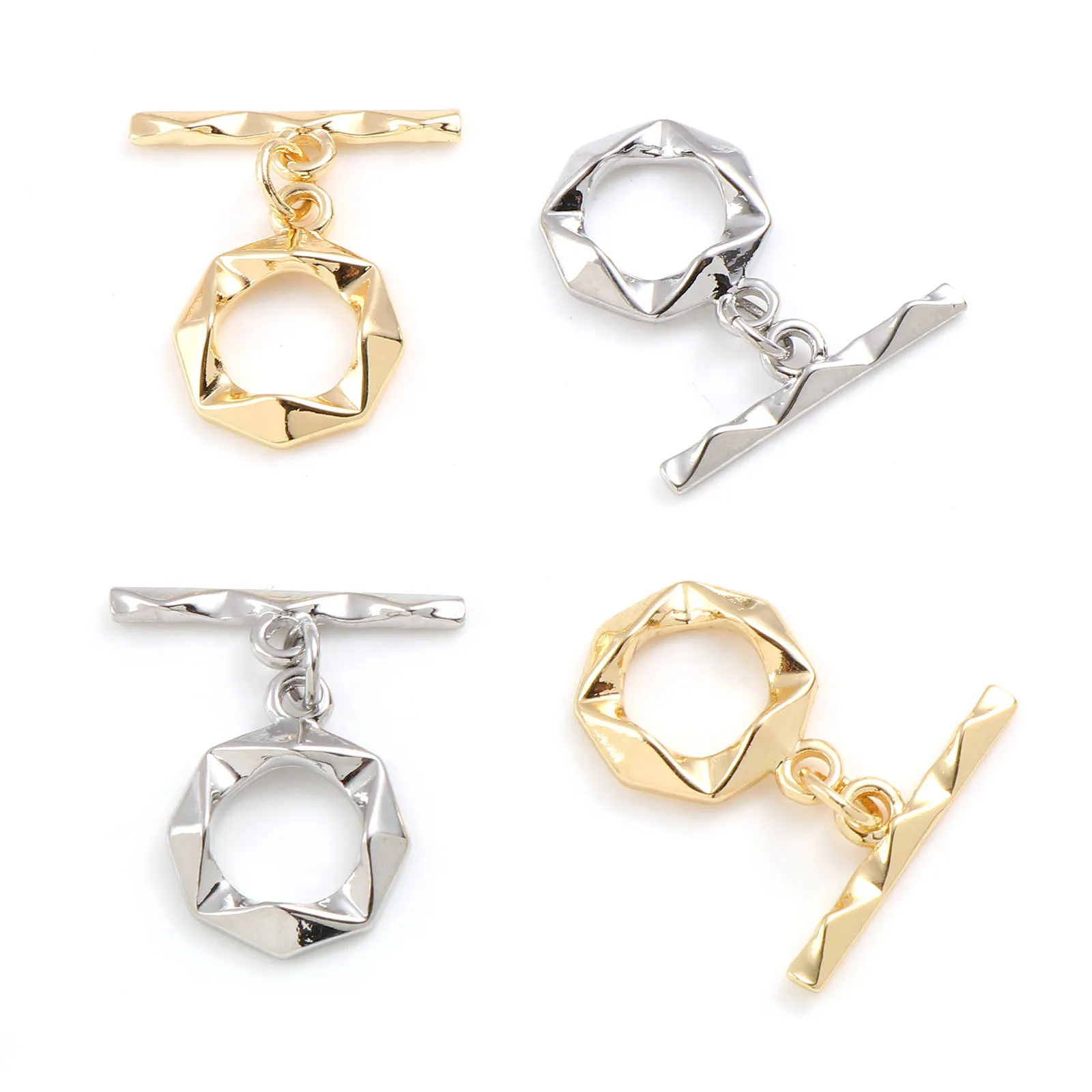 Fahsion Copper Toggle Clasps Gold Color Round Geometric Hollow DIY Making Necklace Bracelet Jewelry Findings 24x21mm,2PCs
Fahsion Copper Toggle Clasps Gold Color Round Geometric Hollow DIY Making Necklace Bracelet Jewelry Findings 24x21mm,2PCs