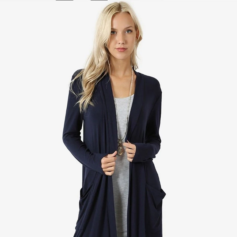Autumn Women Sweater Cardigans Long Sleeve Fashion Open Stitch Solid Color Long Pockets Casual Loose
Autumn Women Sweater Cardigans Long Sleeve Fashion Open Stitch Solid Color Long Pockets Casual Loose