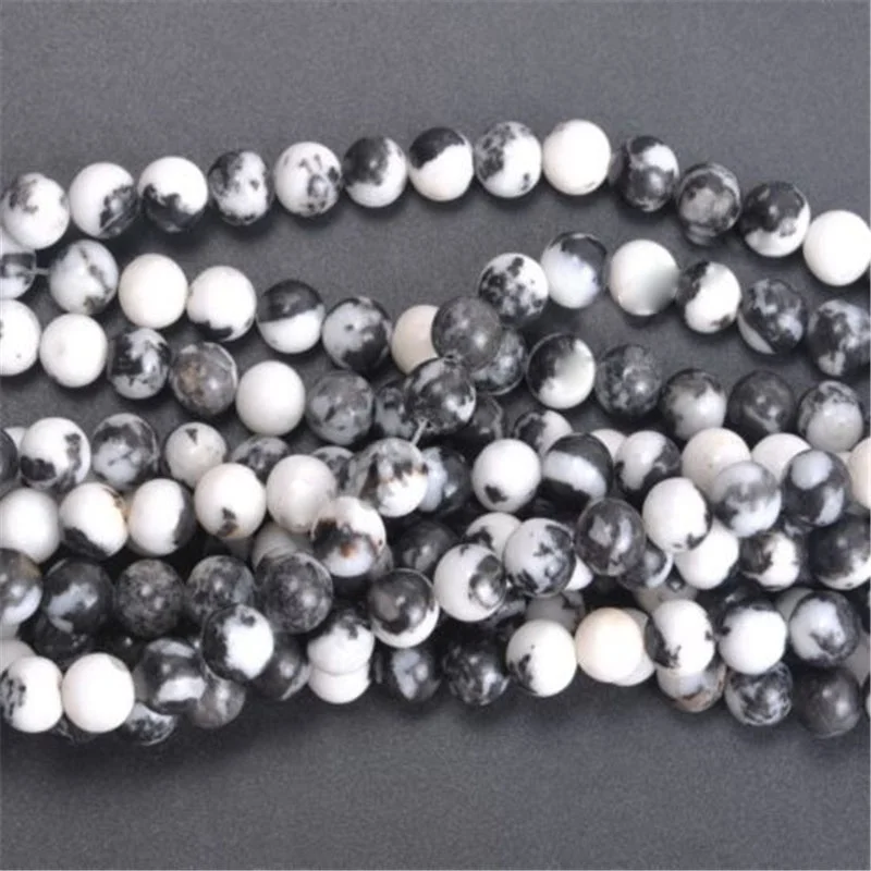 4/6/8/10 mm Spacer Bead Black and White Zebra Stone Beads High Quality Loose Beads for Jewelry Making DIY Necklace Bracelet
4/6/8/10 mm Spacer Bead Black and White Zebra Stone Beads High Quality Loose Beads for Jewelry Making DIY Necklace Bracelet