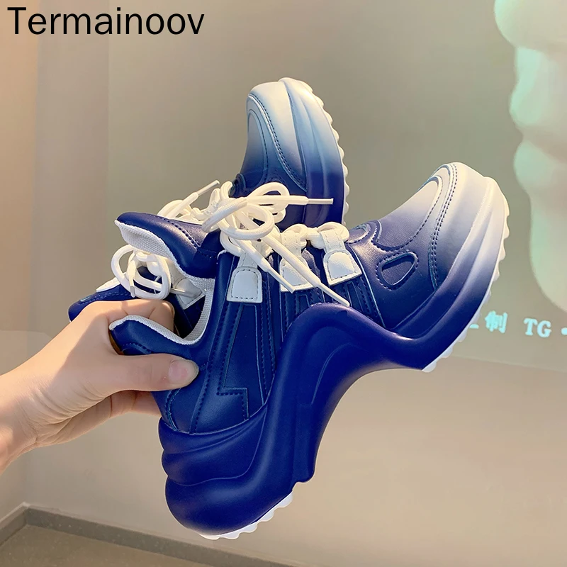 Termainoov Casual Shoes Fashion Lace Up Women Sneakers Brand High Quality Non-Slip Running Platform Flat Sneakers
Termainoov Casual Shoes Fashion Lace Up Women Sneakers Brand High Quality Non-Slip Running Platform Flat Sneakers