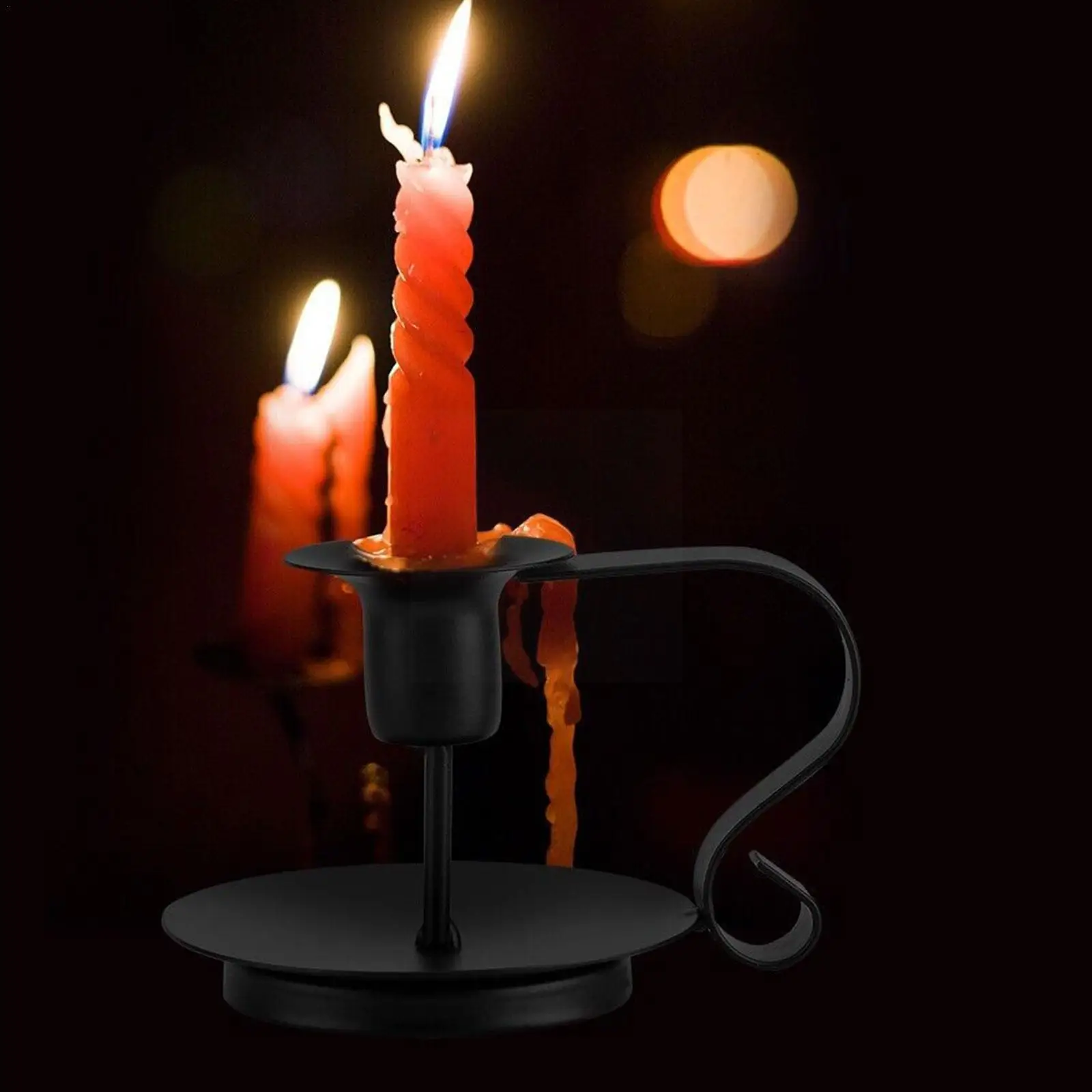 2pcs Retro Iron Taper Candle Holder Candlestick Stand Candlelight Candelabrum Home Wedding Holders Dinner Home Candlestick T7j4
2pcs Retro Iron Taper Candle Holder Candlestick Stand Candlelight Candelabrum Home Wedding Holders Dinner Home Candlestick T7j4