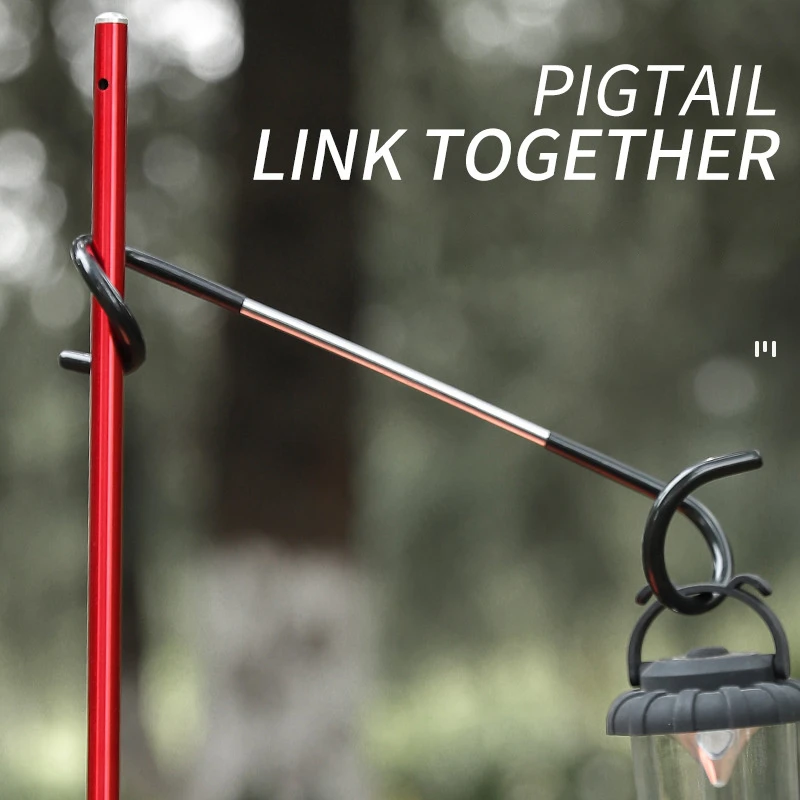 Outdoor Camping Hooks Pigtail Shaped Portable Lamp Hanger Durable Multifuntional Bags Holder With Anti-slip Rubber Cover
Outdoor Camping Hooks Pigtail Shaped Portable Lamp Hanger Durable Multifuntional Bags Holder With Anti-slip Rubber Cover