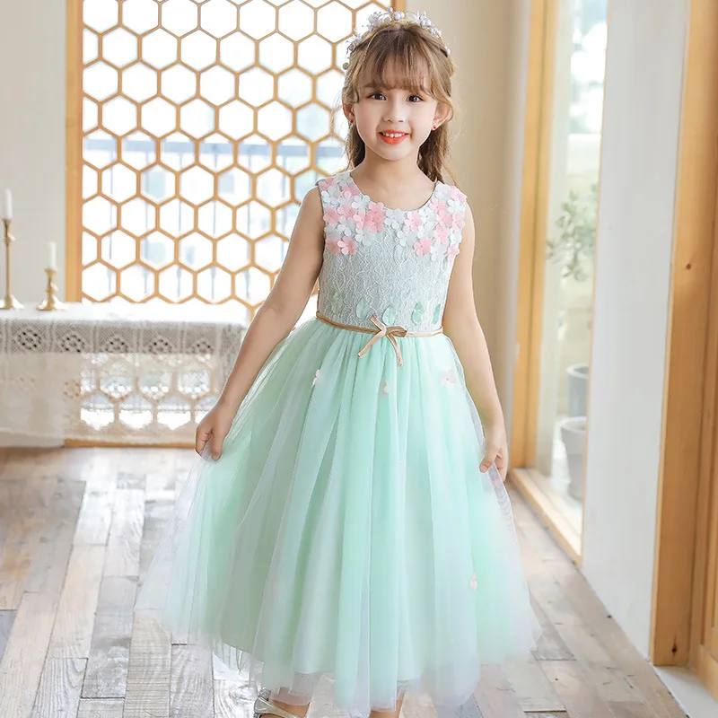 Kids Girls Sleeveless Mesh Dress Flower Baptism Dress Girls Birthday Party Elegant Wedding Dress Baby Princess Vestidos 3-15 Y
Kids Girls Sleeveless Mesh Dress Flower Baptism Dress Girls Birthday Party Elegant Wedding Dress Baby Princess Vestidos 3-15 Y