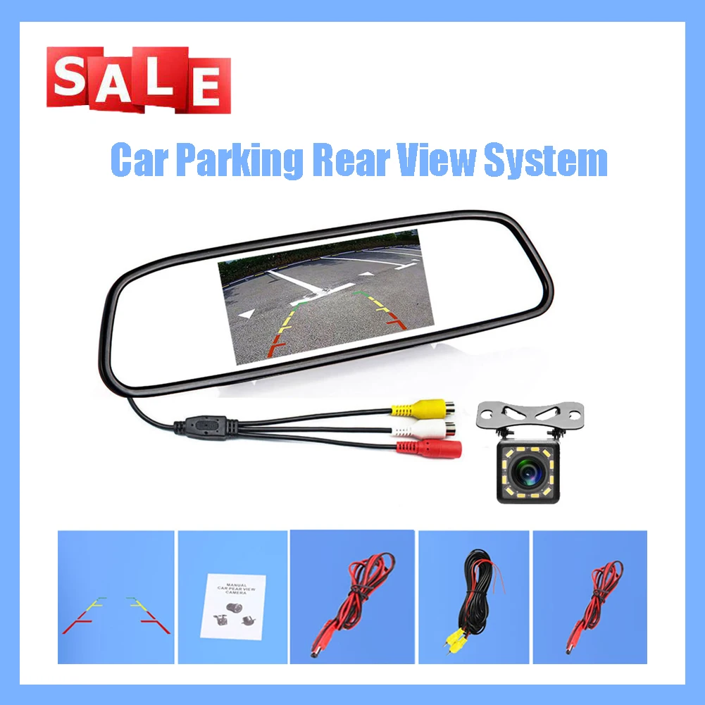 4.3 inch Car Mirror Monitor Auto Parking System with Waterproof Night Vision CCD Backup Rear View Round Camera Accessories Black
4.3 inch Car Mirror Monitor Auto Parking System with Waterproof Night Vision CCD Backup Rear View Round Camera Accessories Black
