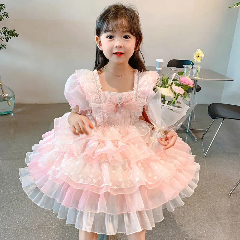 Luxury Baby Dresses for Turkish Eid Girls Spanish Dress Children Lolita Princess Ball Gown Little Maid of Honor Birthday Robe
Luxury Baby Dresses for Turkish Eid Girls Spanish Dress Children Lolita Princess Ball Gown Little Maid of Honor Birthday Robe