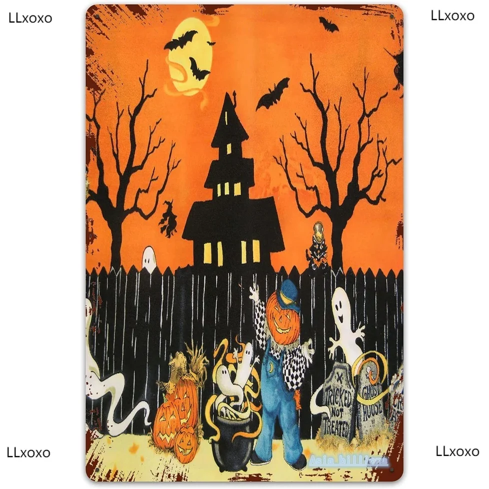 Halloween retro metal poster/ghost/pumpkin/vintage/iron painting/art/decoration bar/cafe/office/hotel tin sign metal poster
Halloween retro metal poster/ghost/pumpkin/vintage/iron painting/art/decoration bar/cafe/office/hotel tin sign metal poster