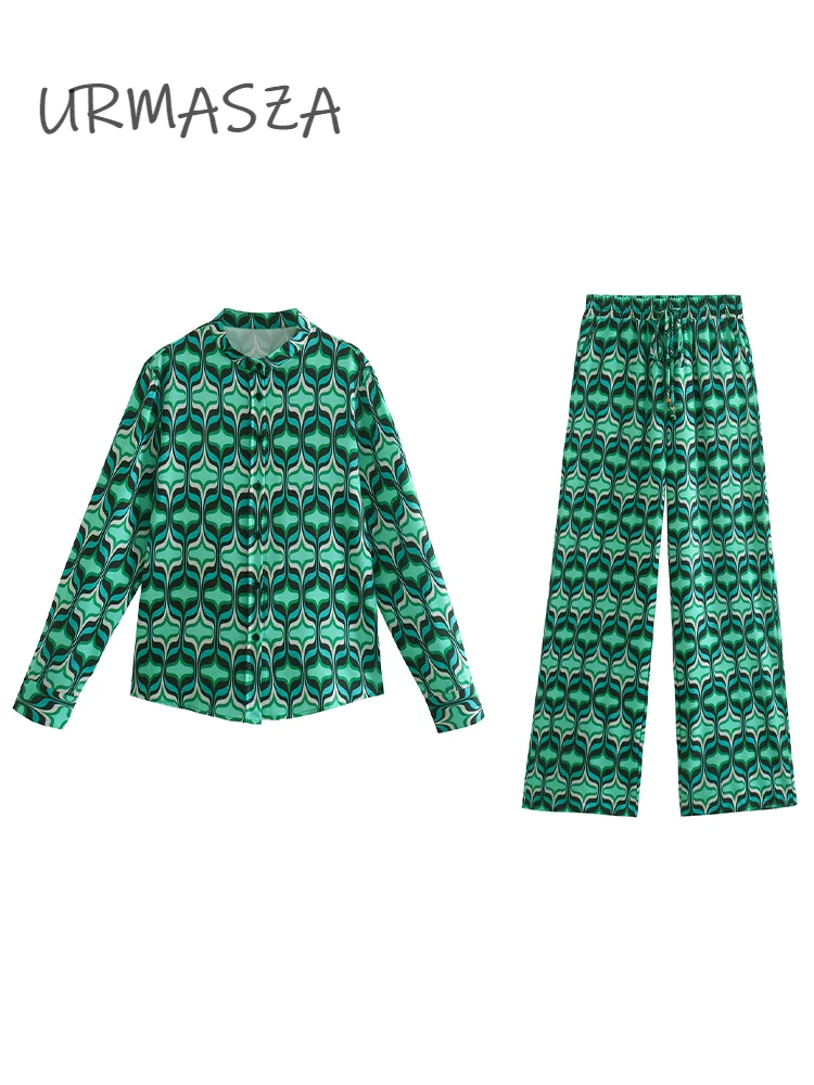 Women 2022 Spring Summer New Fashion Print Blouses Vintage Long Sleeve Button-up Female Shirts Blusas Chic Tops + Pants Suit
Women 2022 Spring Summer New Fashion Print Blouses Vintage Long Sleeve Button-up Female Shirts Blusas Chic Tops + Pants Suit